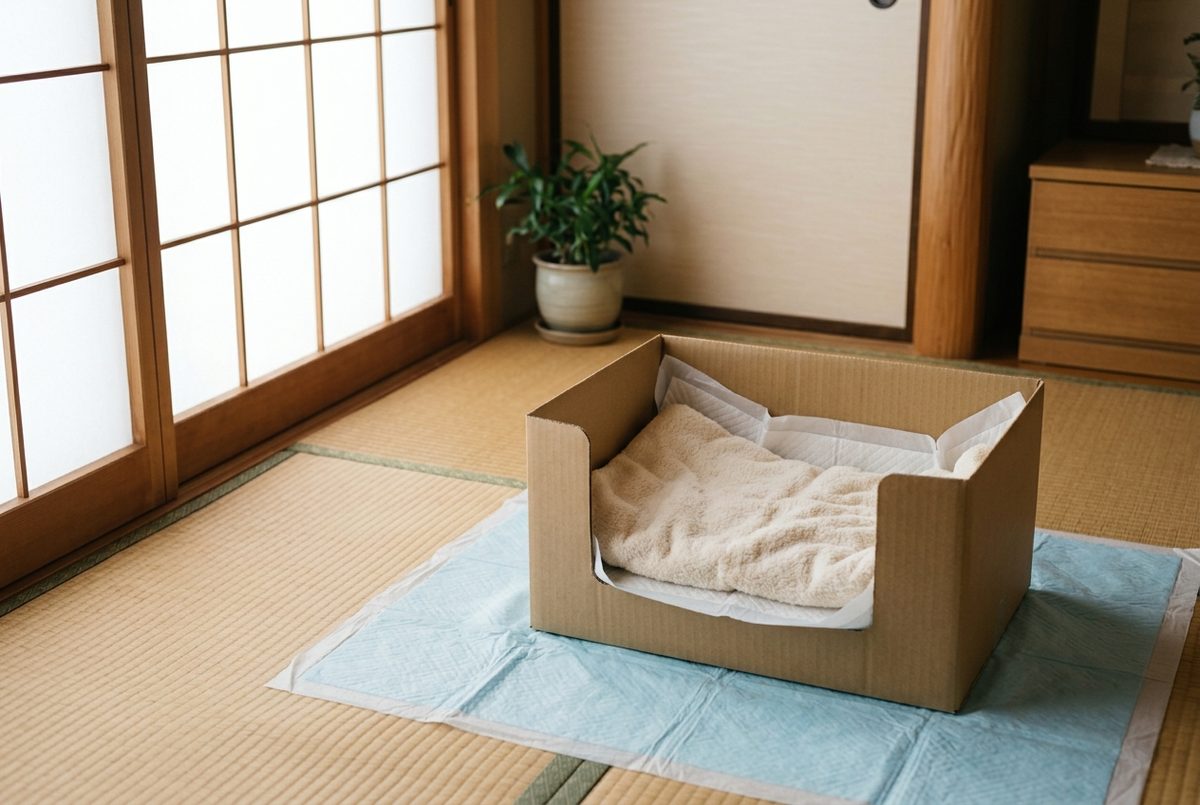 箱に整えた安置の準備｜1〜3時間以内に姿勢を整えて冷やす