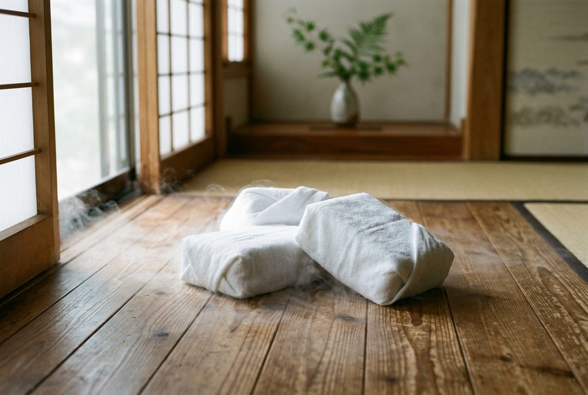 タオルで包んだドライアイスのブロック｜体格別に必要な量
