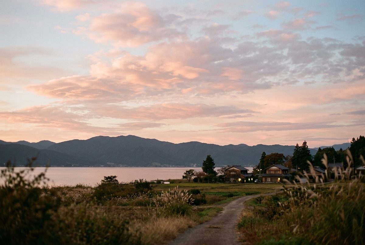 夕暮れの空｜向こうの時間の流れという考え方