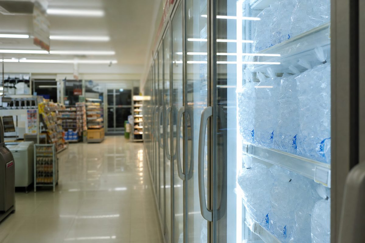深夜のコンビニで買えるロックアイス・板氷